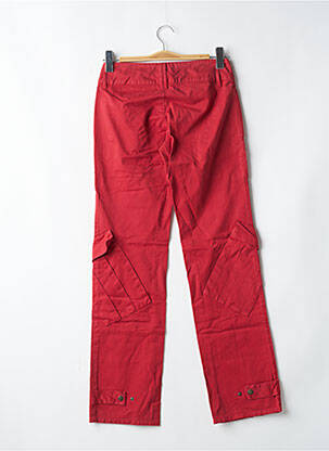 Pantalon droit poches taille basse rouge BE YOU K femme