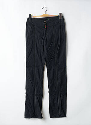 Pantalon droit tissage popeline taille normale noir BE YOU K femme