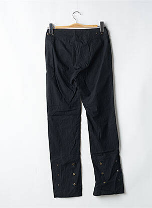 Pantalon droit tissage popeline taille normale noir BE YOU K femme