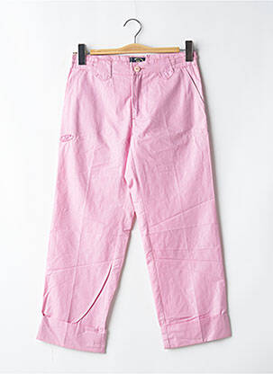 Pantacourt coupe droite taille normale rose BE YOU K femme