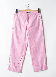 Pantacourt coupe droite taille normale rose BE YOU K femme