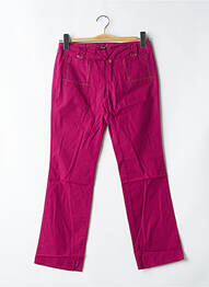 Pantalon 7/8 tissage popeline taille basse rose BE YOU K femme