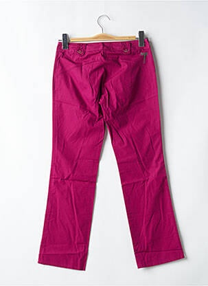 Pantalon 7/8 tissage popeline taille basse rose BE YOU K femme