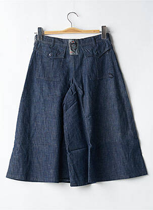 Pantacourt coupe jupe culotte taille normale bleu BE YOU K femme