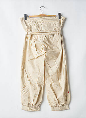 Pantalon 7/8 taille haute taille haute beige BE YOU K femme