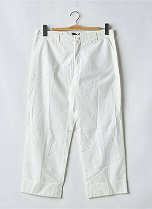 Pantacourt coupe droite taille normale blanc BE YOU K femme