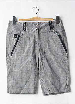 Bermuda coupe chino taille normale gris BILL TORNADE femme