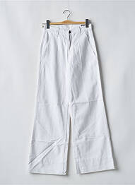 Jeans coupe large taille haute taille haute blanc CHEAP MONDAY femme