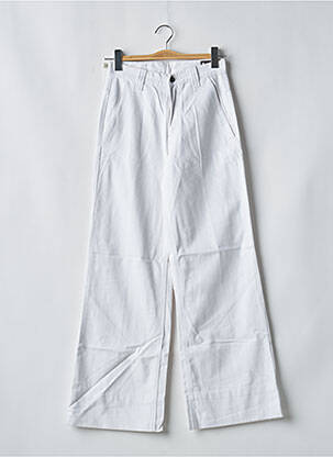 Jeans coupe large taille haute taille haute blanc CHEAP MONDAY femme