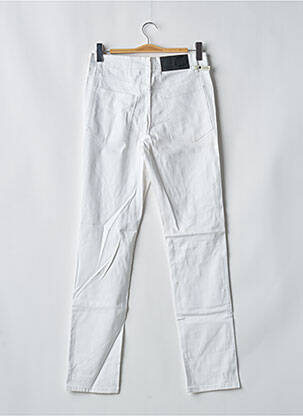Pantalon droit stretch taille normale blanc CHEAP MONDAY femme
