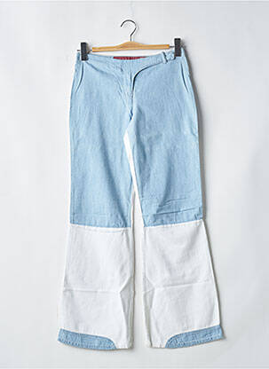 Pantalon flare taille basse taille basse bleu CHEYENNE femme