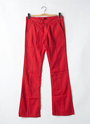 Pantalon flare taille normale taille normale rouge CIMARRON femme