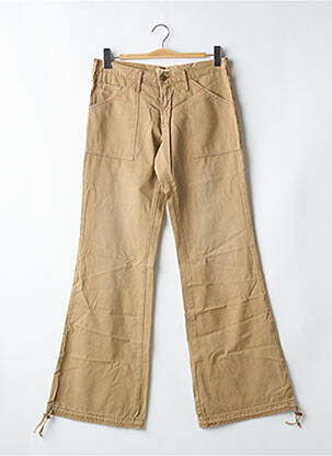 Pantalon flare taille normale taille normale beige CIMARRON femme