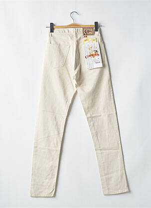 Pantalon slim taille haute taille haute beige CIMARRON femme