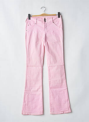 Pantalon flare stretch taille normale rose CIMARRON femme