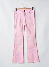 Pantalon flare stretch taille normale rose CIMARRON femme