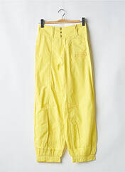 Pantalon droit jaune BE YOU K pour femme seconde vue