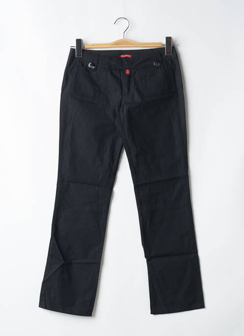 Pantalon 7/8 tissage popeline taille basse noir BE YOU K femme
