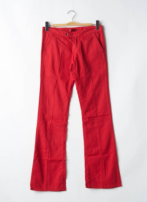 Pantalon flare taille normale taille normale rouge CIMARRON femme