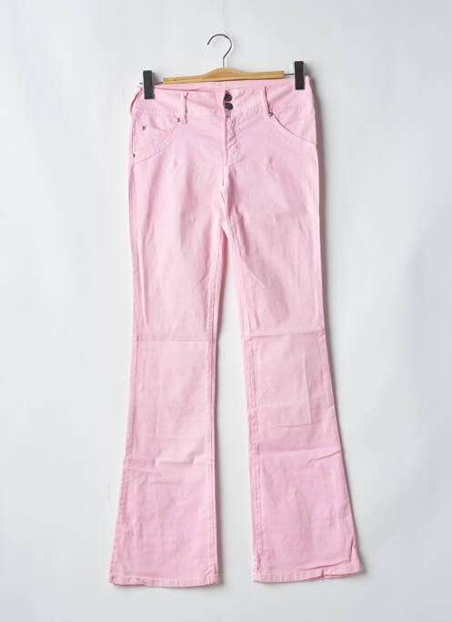 Pantalon flare stretch taille normale rose CIMARRON femme