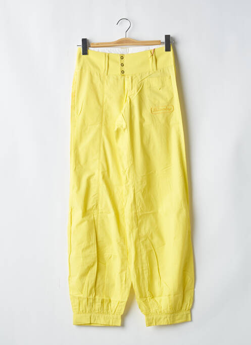 Pantalon droit jaune BE YOU K pour femme