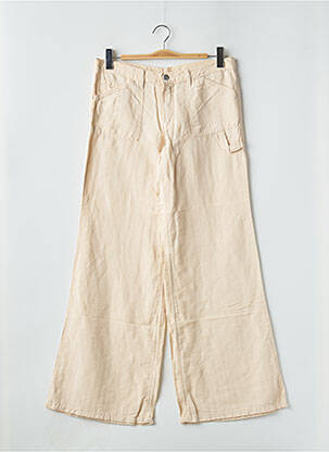 Pantalon flare taille normale taille normale beige CIMARRON femme
