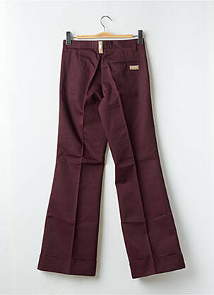 Pantalon droit taille à pinces taille haute rouge FREEMAN T.PORTER homme