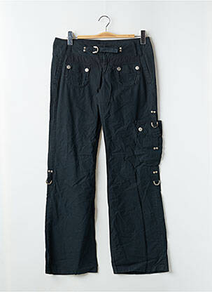 Pantalon cargo coupe droite taille basse noir FREEMAN T.PORTER femme