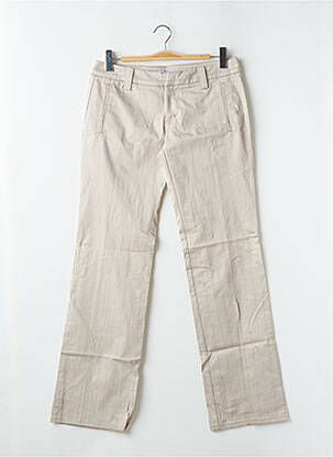 Pantalon droit stretch taille basse beige FREEMAN T.PORTER homme