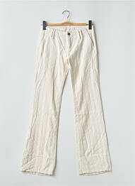 Pantalon slim taille basse taille basse beige FREEMAN T.PORTER femme