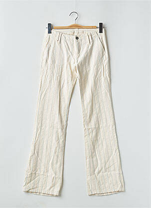 Pantalon slim taille basse taille basse beige FREEMAN T.PORTER femme