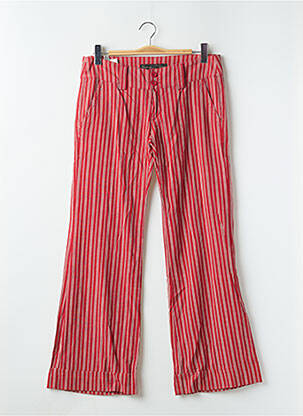 Pantalon flare taille basse taille basse rouge FREEMAN T.PORTER femme