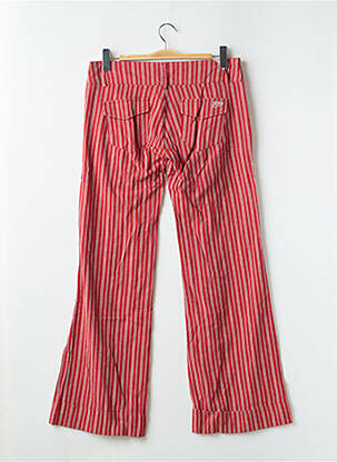 Pantalon flare taille basse taille basse rouge FREEMAN T.PORTER femme