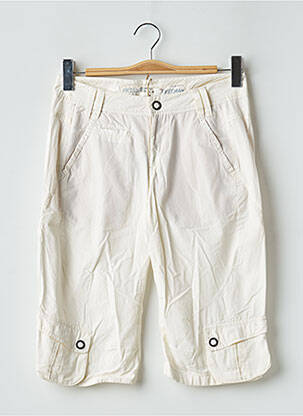 Bermuda tissage popeline taille normale beige FREEMAN T.PORTER femme