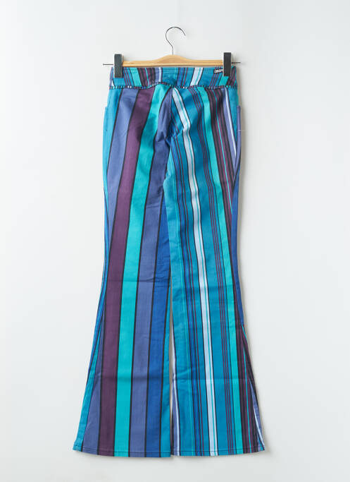 Pantalon flare stretch taille basse bleu CIMARRON femme