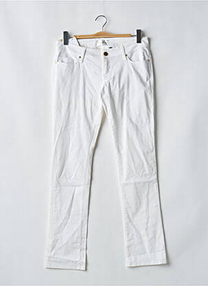 Pantalon droit stretch taille basse blanc GUESS femme