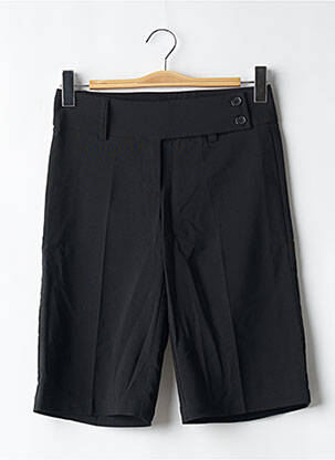 Bermuda coupe droite taille normale noir ICHI femme
