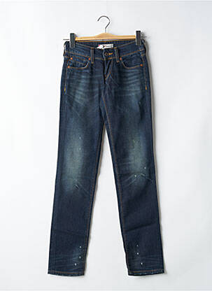 Jeans coupe slim effet usé délavé taille normale bleu LEVIS femme