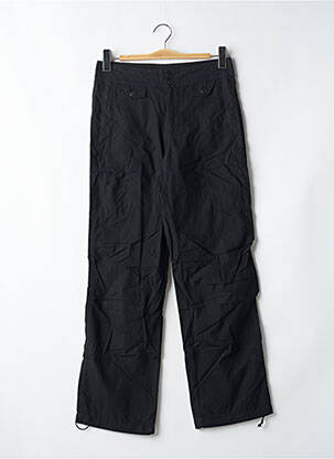 Pantalon droit tissage popeline taille normale noir LADY SOUL femme