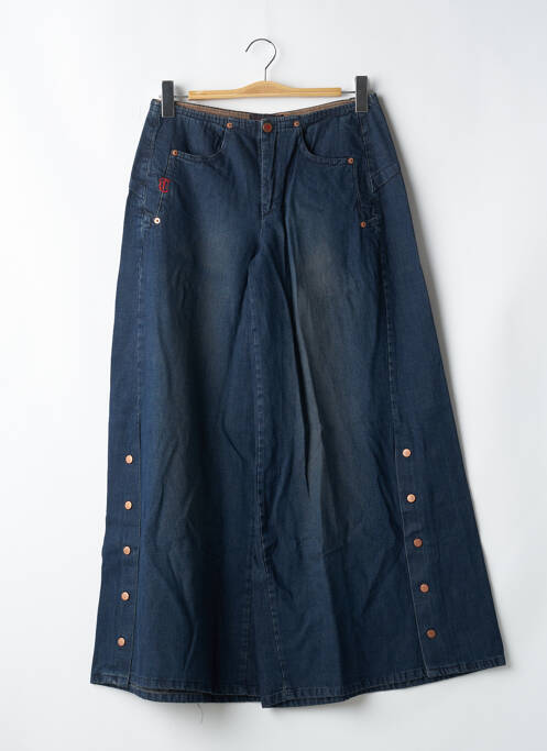 Pantalon large bleu LE TEMPS DES CERISES pour femme