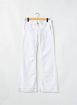 Jeans coupe droite taille normale taille normale blanc RWD femme