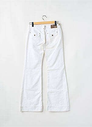 Jeans coupe droite taille normale taille normale blanc RWD femme