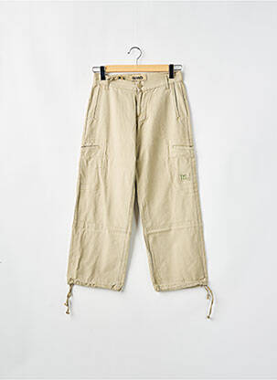 Pantalon cargo coupe droite taille normale beige RWD femme