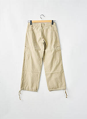 Pantalon cargo coupe droite taille normale beige RWD femme