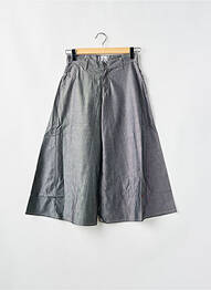 Pantalon large fermeture zippée sous rabat boutonné taille normale gris RWD femme