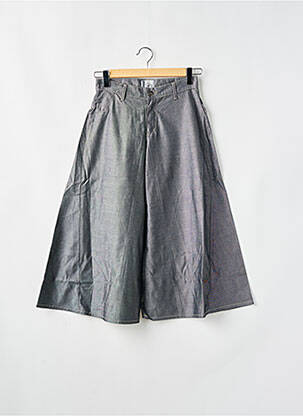 Pantalon large fermeture zippée sous rabat boutonné taille normale gris RWD femme