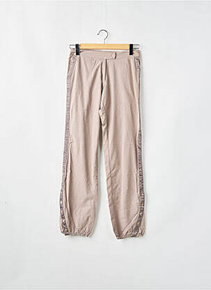 Pantalon droit tissage popeline taille normale gris SESSUN femme