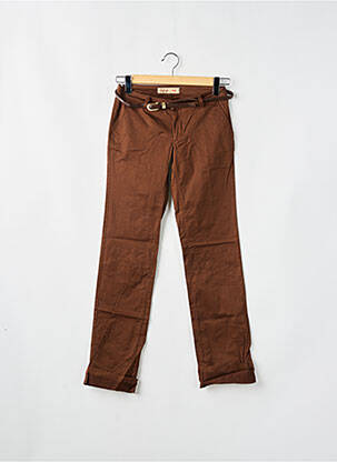 Pantalon chino taille basse taille basse marron SALSA femme