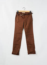 Pantalon chino taille basse taille basse marron SALSA femme