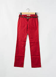 Pantalon chino taille basse taille basse rouge SALSA femme